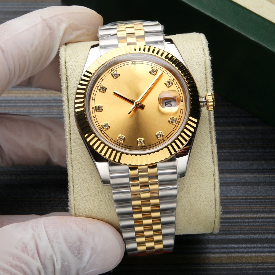 

Mens Top Luxury Watch Automatic Mechanical Movement Full Stainless Steel Business Wristwatches Designer Datejust Sapphire Super luminous waterproof Watch twd, A1