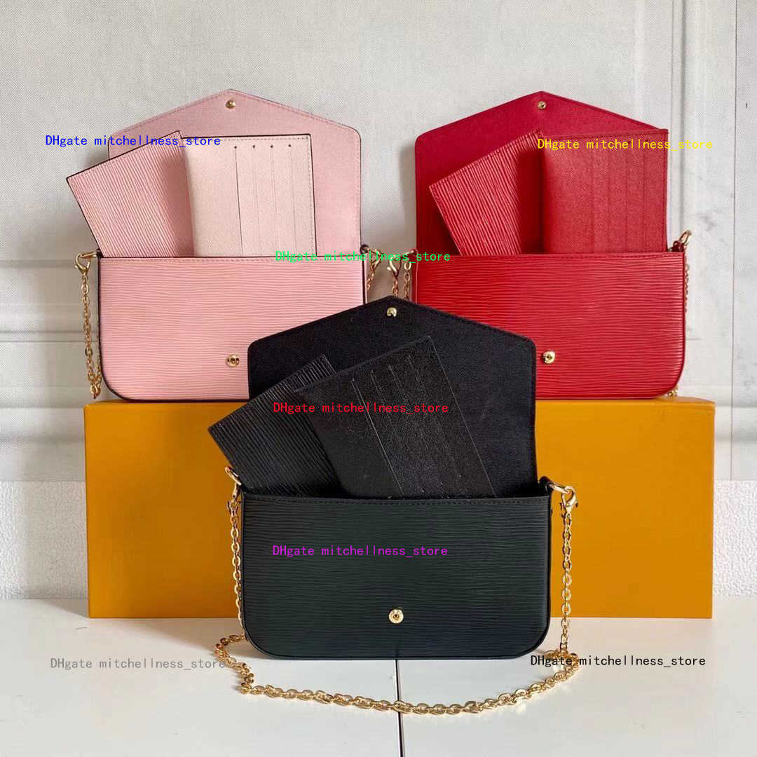 

Hot New Women handbag Shoulder Bag Quality Genuine Leather Purses Messenger Bags Female classic wallet With box Small Tote Crossbody Bag V88, L1 m61276