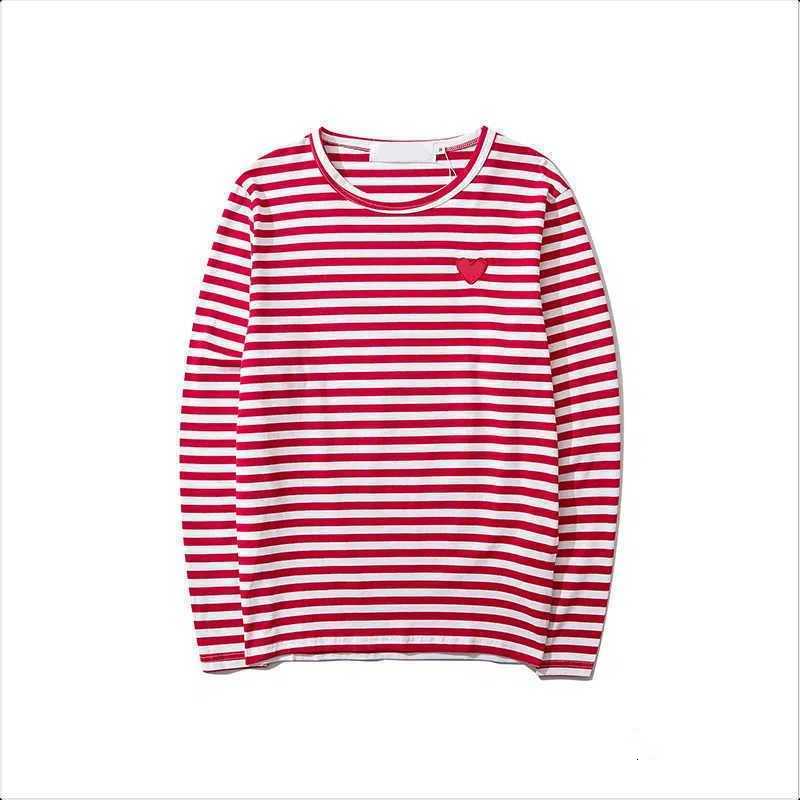 

Men' Hoodies Sweatshirts 21s Designer Play Commes Jumpers Des Garcons Letter Embroidery Long Sleeve Pullover Women Red Heart Loose hz