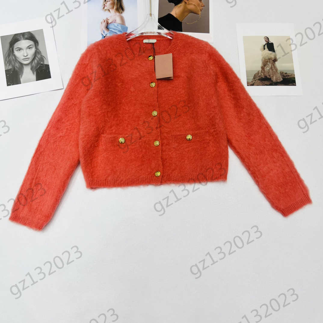 

Womens Sweaters Custom Button Opening Crewneck Pocket Knitted Sweater Fluffy Long Sleeves Comfortable Warm Knitwear Fashion Designer Women Apparel, 10