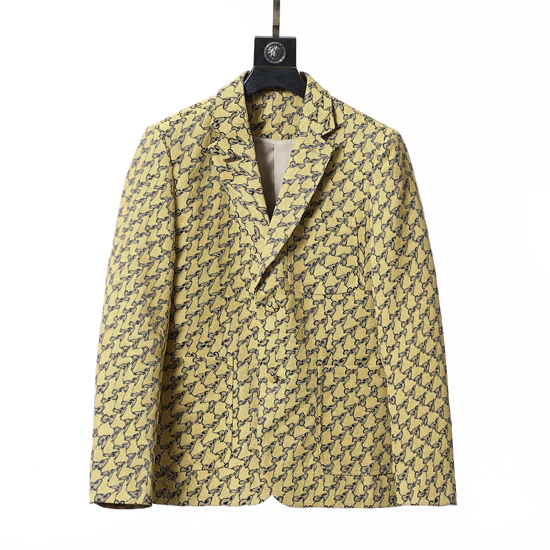 

23SS Mens Suits Fashion Designer Blazers Man Classic Casual floral print Luxury Jacket Long Sleeve SlimSuit Coats #456