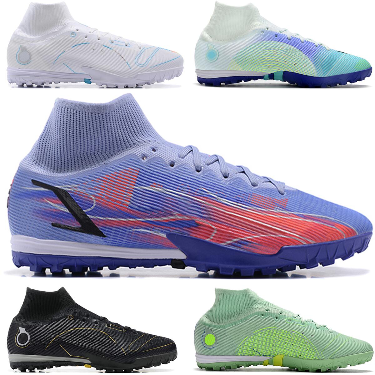 

Soccer Shoes Men Boy XIV FG Football Shoes red blue grey sneakers grassland sports outdoors trainers size eur 39-45