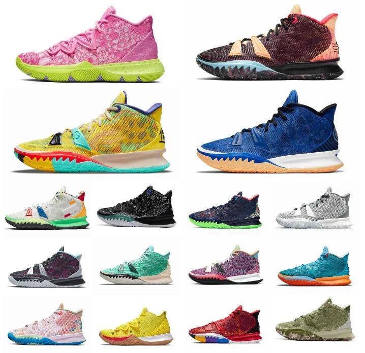 

2023 Kyrie 7 basketball shoes One World People Chip Copa Grind 5 mens Kyries 7s Irving 5s sponge sandy Creator Hendrix Horus Rayguns Daybreak trainers Sports Sneakers, 10