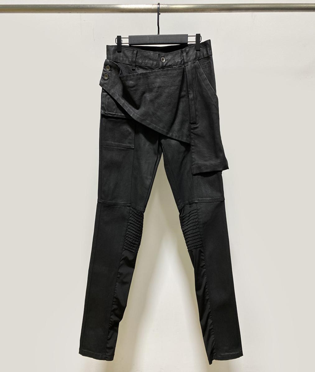 

Original Designer Denim Pants Rick Waxed Men Jeans Oversized Cotton Sweatpants Owens Men Hiphop Streetwear Men Clothing1965326, Black
