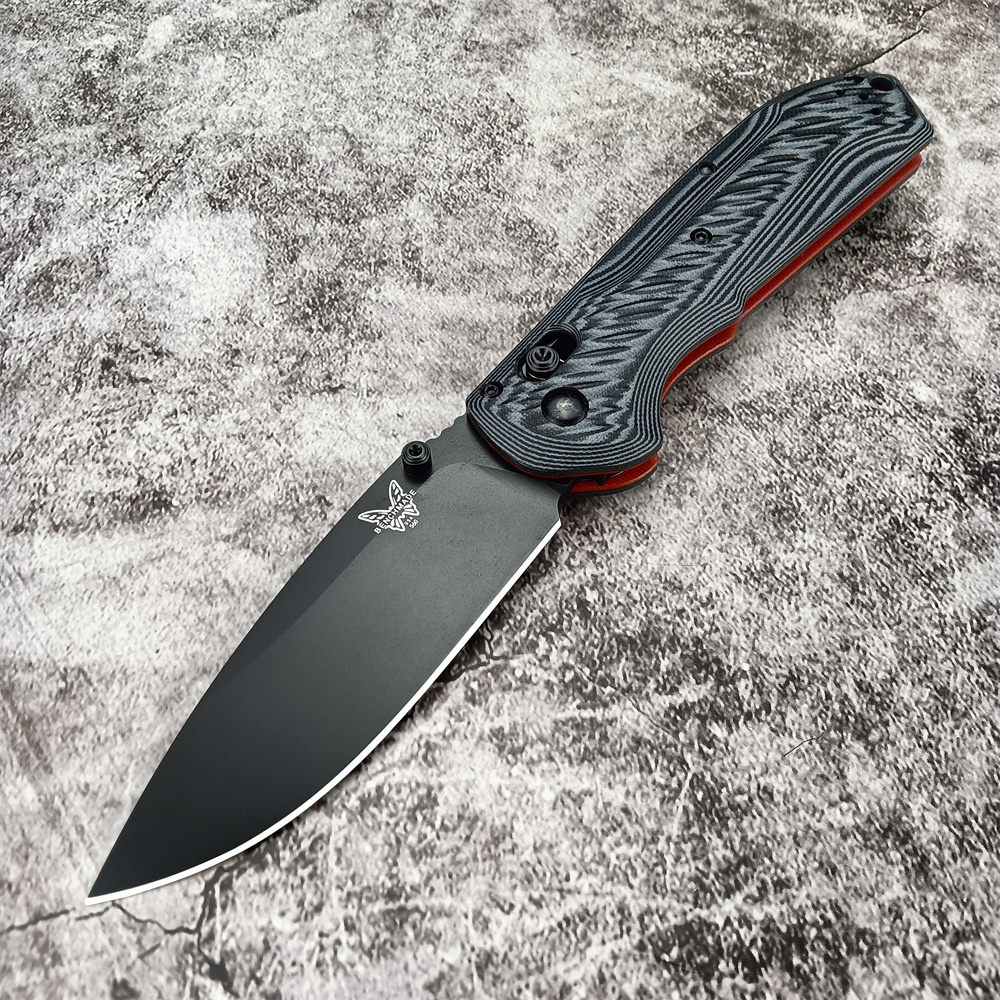 

BM Benchmade Freek 560 G10 Handles Knife Everyday Carry Hunting Camping Self Defense Folder Work Sharp Blade Pocket Cutting Knives