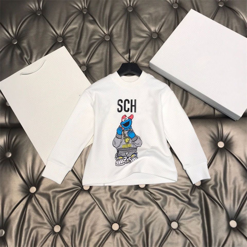 

Baby Kids Designer Hoodies Girls Luxury Hooded Sweatshirt Antumn Winter Warm Hoodie Cartoon Print Sweatshirt Childrens Clothing