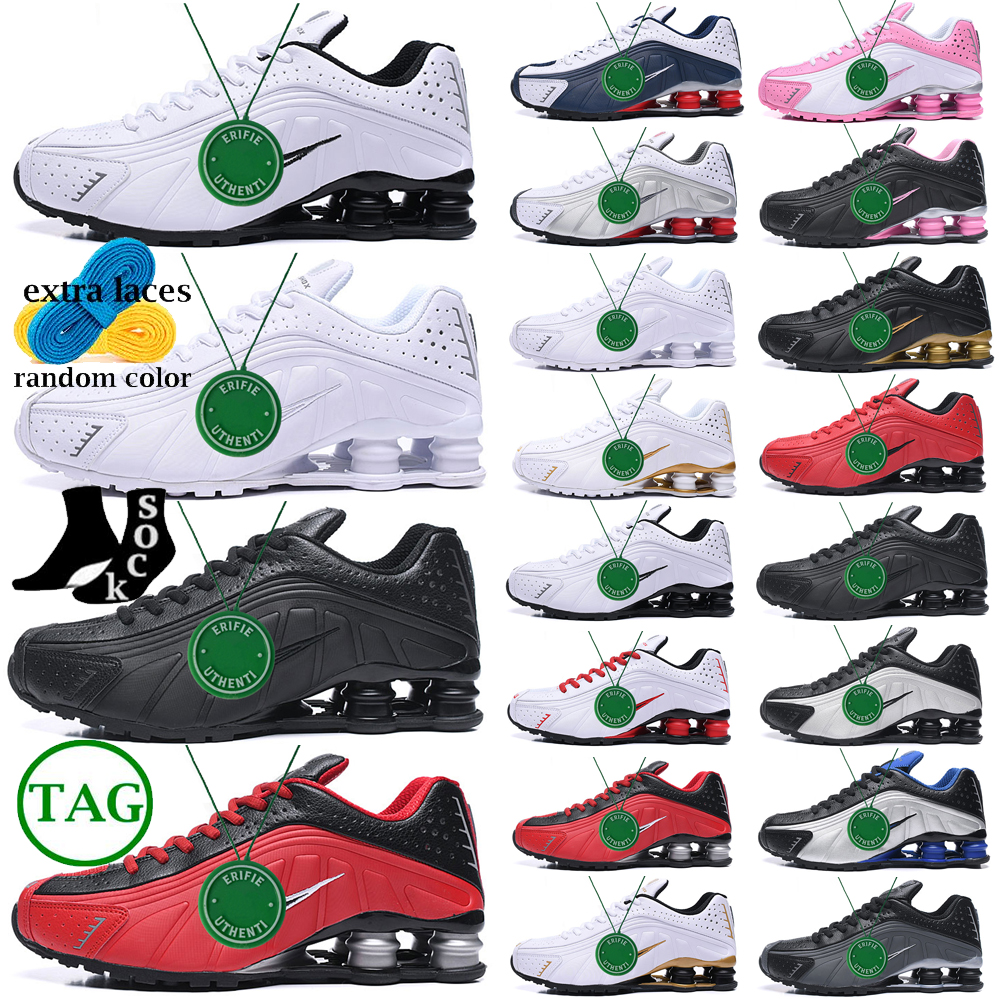

Mens shoxs running shoes triple white silver red platinum mens shox 809 deliver oz nz 301 trainers sports outdoor sneakers runners jogging walking size 12-7, Color # 12