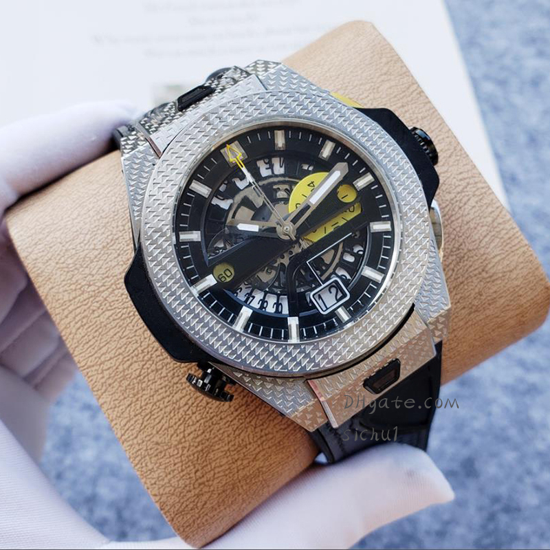 

Men's quartz watch rubber watch with stainless steel dial 42MM classic fashion designer wristwatch waterproof sapphire watches, Tool