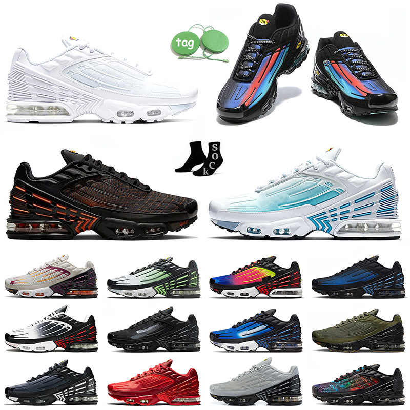 

Top Quality Tn 3 Tuned Running shoes Big Size 12 Women Mens Tuned TN Plus 3 Unity Triple White OG Black Spray Painted Laser Blue Tnplus Trainers Tns Sneakers eur 36-46, C37 deep royal 39-46
