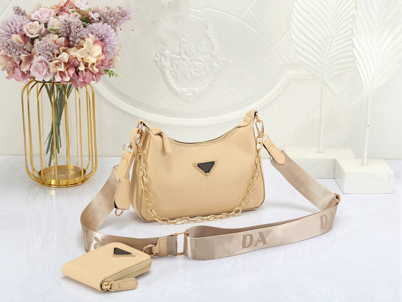 

Designer bag Re-Edition 2005 Re-Nylon P bag Saffiano leather chains crossbody duchess Hobo shoulder bags solid color women luxury handbag, Extra shipping