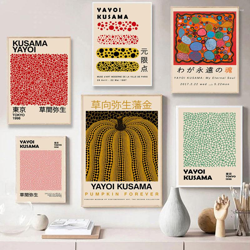 

Paintings Yayoi Kusama Abstract Posters And Prints Picture Collection Nordic Gallery Wall Art Canvas Painting For Modern Living Room Decor