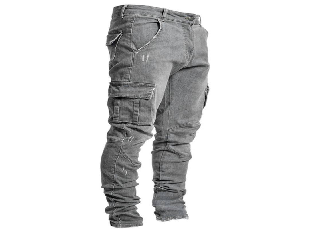 

stacked denim jeans men Fashion Skinny Men Pocket Pencil Pants Jeans male Denim Pants Ropa Hombre Casual Denim hip hop pants6216734
