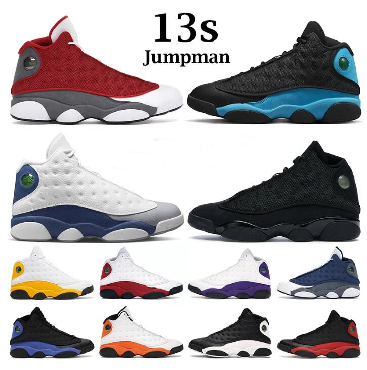 

13s men women basketball shoes Jumpman 13 University French Brave Blue Del Sol Obsidian Flint Starfish Black Cat Bred mens trainers outdoor sports sneakers 40-46, 23