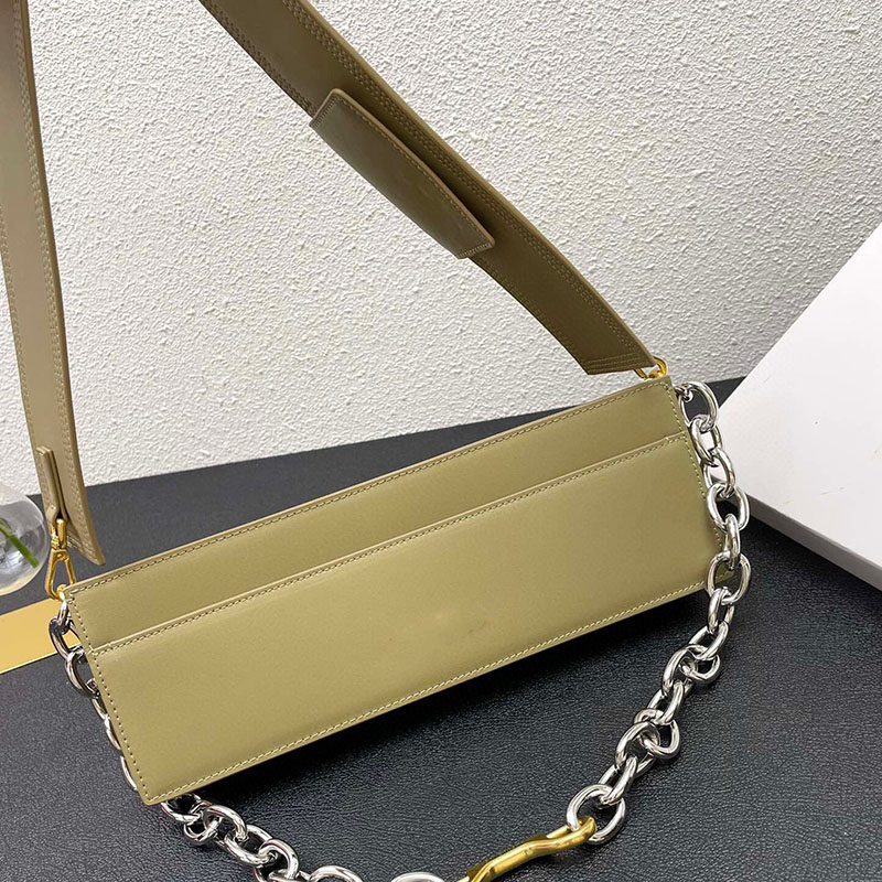 

Fashion Women Bag Tote Designers Bags Handbag Luxurys Shoulder Bag Ladies Real Leather Solid Color Chain Handbags, Deep brown