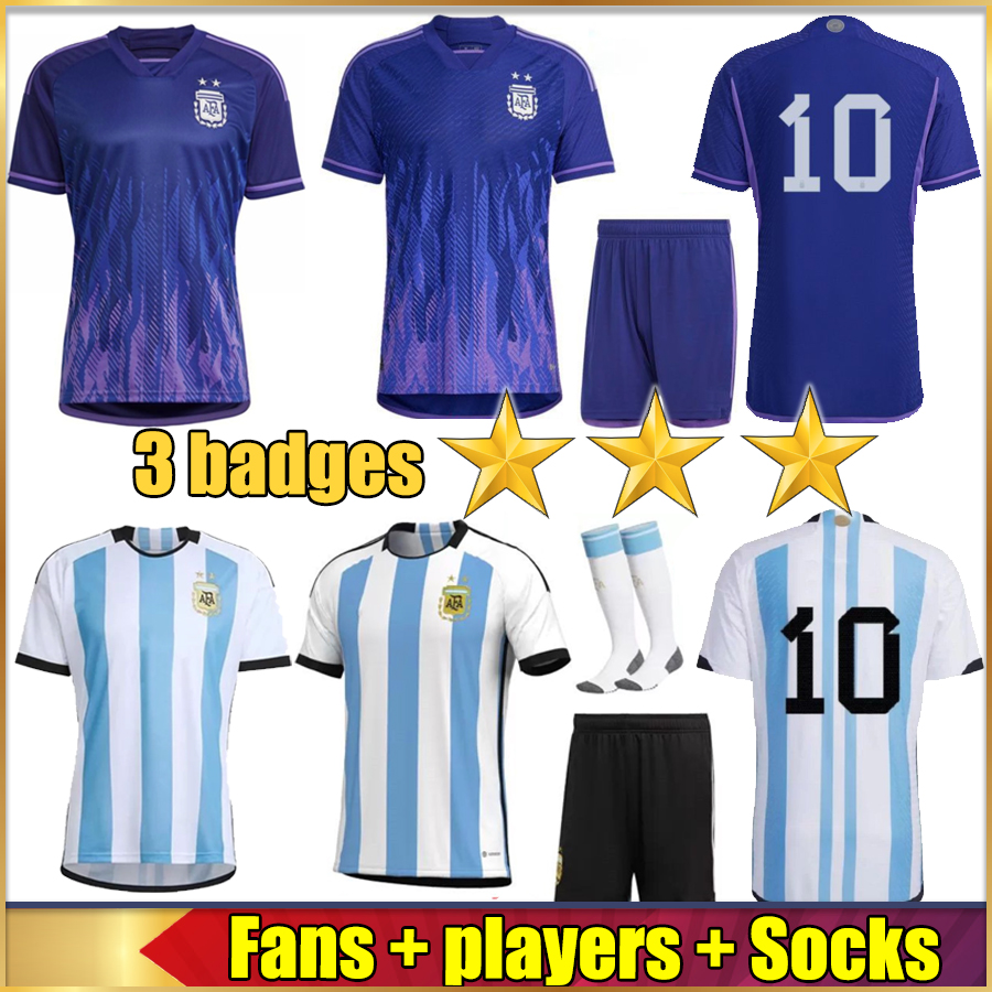 

22 23 Argentina soccer Jerseys Fans player Camiseta Futbol version world cup Kits DYBALA MARTINEZ Maradona de paul football shirt J.ALVAREZ Men women Kids kit uniform, 01