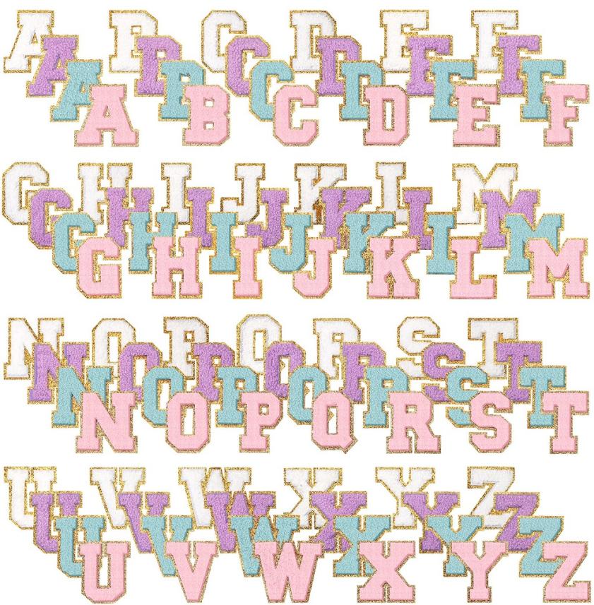 

Notions 104pcs Iron on Letters for Clothing Letter Patches Varsity Alphabet Chenille Patch Adhesive Decorative Repair Embroidered 9604712