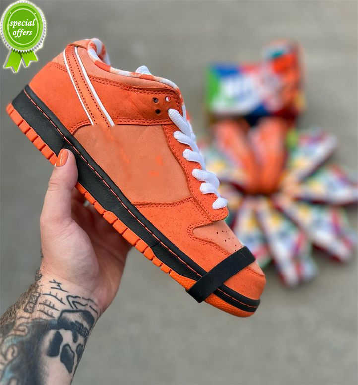 

Authentic 2022 Shoes Concepts x SB Dunks Low Orange Lobster FD8776-800 Mens Womens Basketball Sports Sneaker Frost Electro White With, Don't order this option