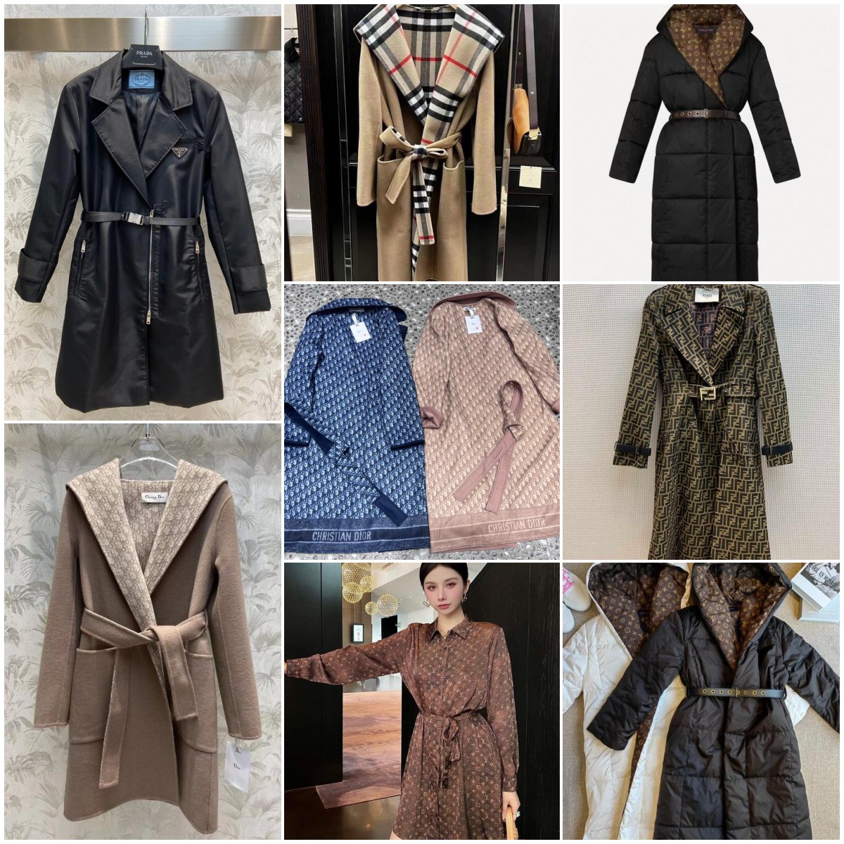 Women Coats Fashion Metal Waist Belt Windbreaker Autumn Winter Outerwear Womens Business Long Jacks MJ6612-image-813870829