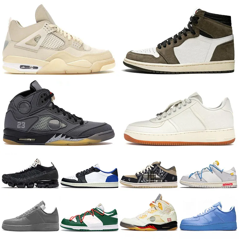 

Ow x Jumpman Basketball Shoes 1 Cactus Jack 4 5 6 Mens Womens Designer Sail Mca Mocha Black Sports Sneakers Trainers Eur 36-47 Big Size 13, 11