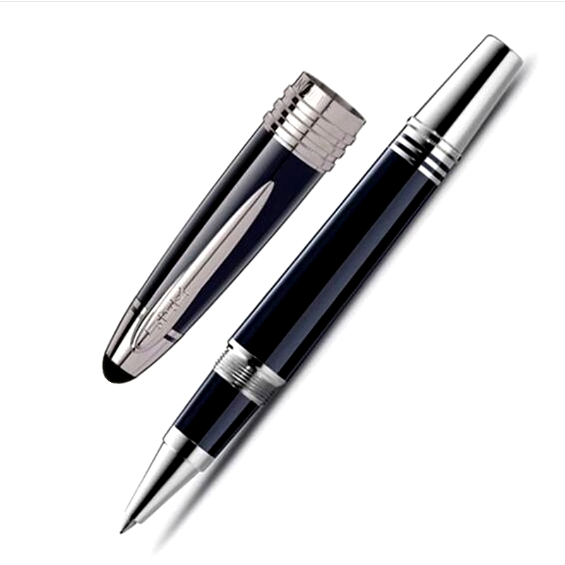 

Luxury John F. Kennedy Dark Blue Metal Ballpoint pen Rollerball Fountain pens stationery office school supplies with Serial Number Writing High quality, As picture shows