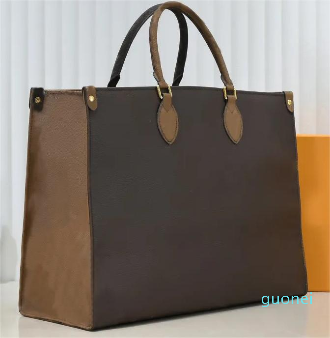 

Designer-FASHION ONTHEGO WOMEN luxurys designers bags genuine leather Handbags messenger crossbody shoulder bag Totes Wallet shoppingbag 5039, 45039#brown