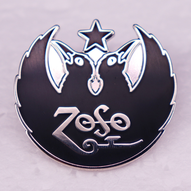 

Zoso Band brooch badge schoolbag accessories music peripheral collection, As picture