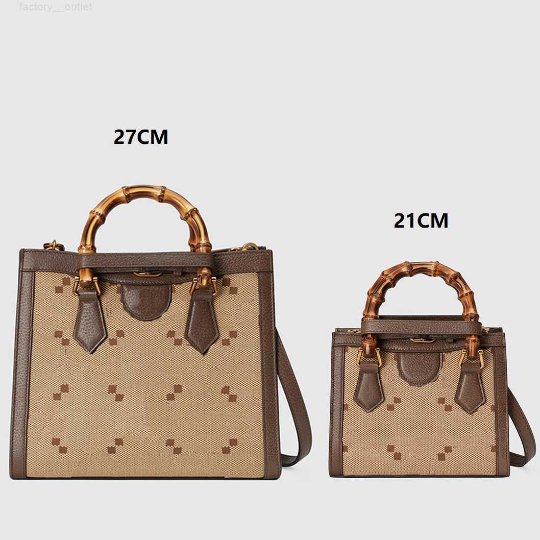 Nouveau Diana bambou Crossbody marque designer fourre-tout sac de messager sacs à main de forme carrée sacs haut