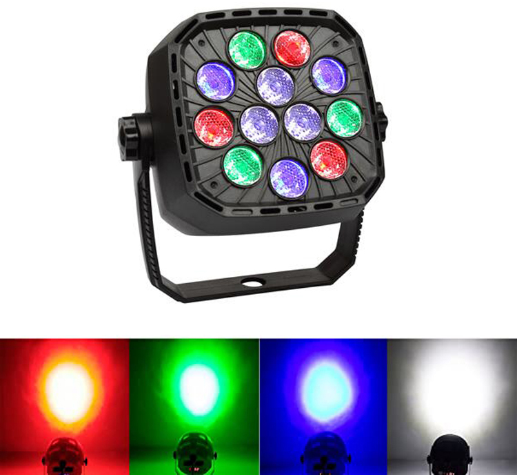 

RGBW DMX 512 Sound Activated Light 12 LED Professional Stage Par Lights DJ Disco Party Light Indoor Stage Lighting For Club KTV Birthday
