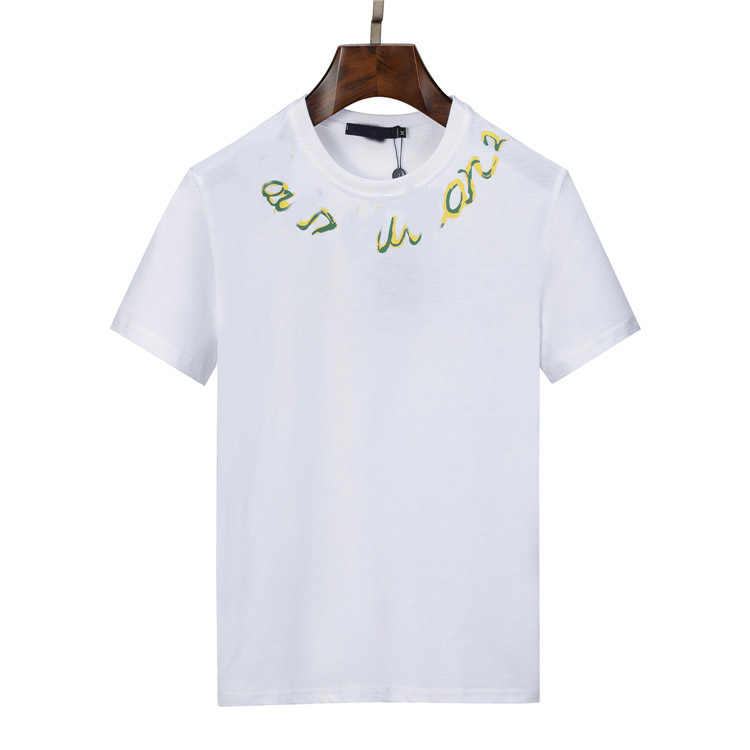 

2023 Designer mens and womens t shirt cotton round neck fashion letters short-sleeved spring and summer high street loose trend hip-hop clothing M-3XL#02