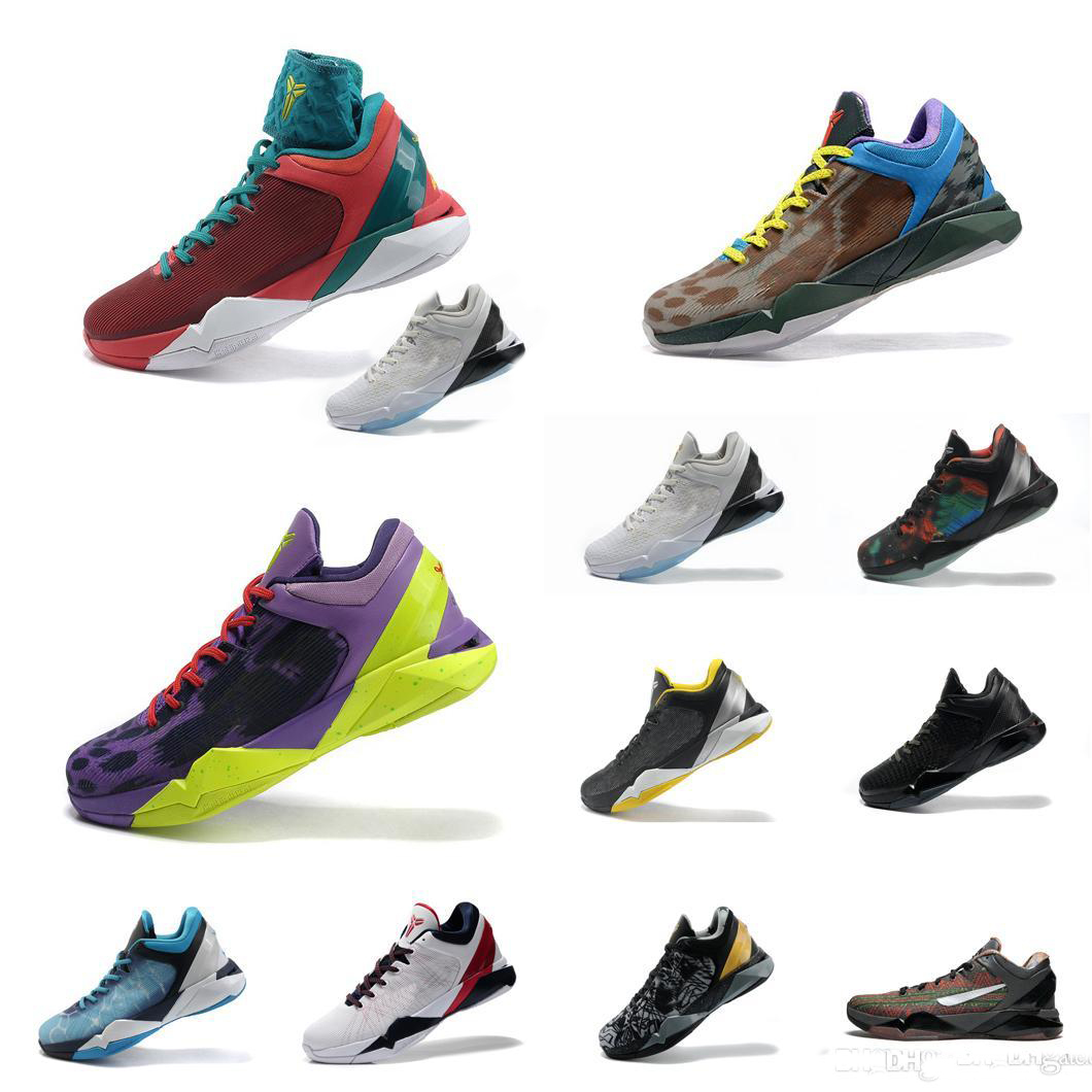 

Mens Bryants 7s black mamba 7 vii protro basketball shoes KBS ZK sneakers What the prelude BHM White Gold Christmas Red Green ASW tennis
