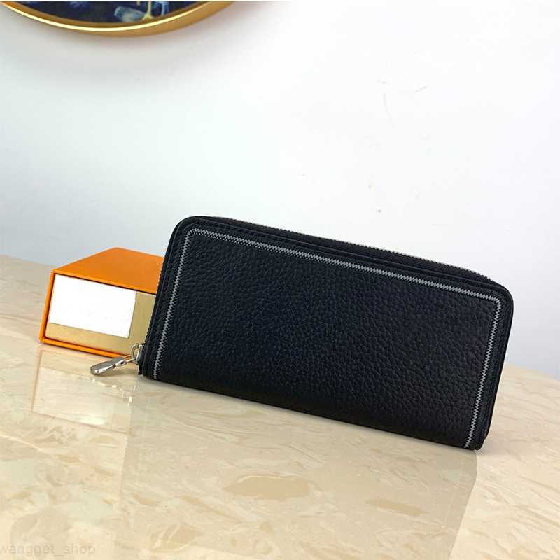 

2023 Famous Designer Men's High Quality Leather Wallet Single Zip The Most Fashionable Way To Carry Money Cards Coins Retro Bags For Women top, Box