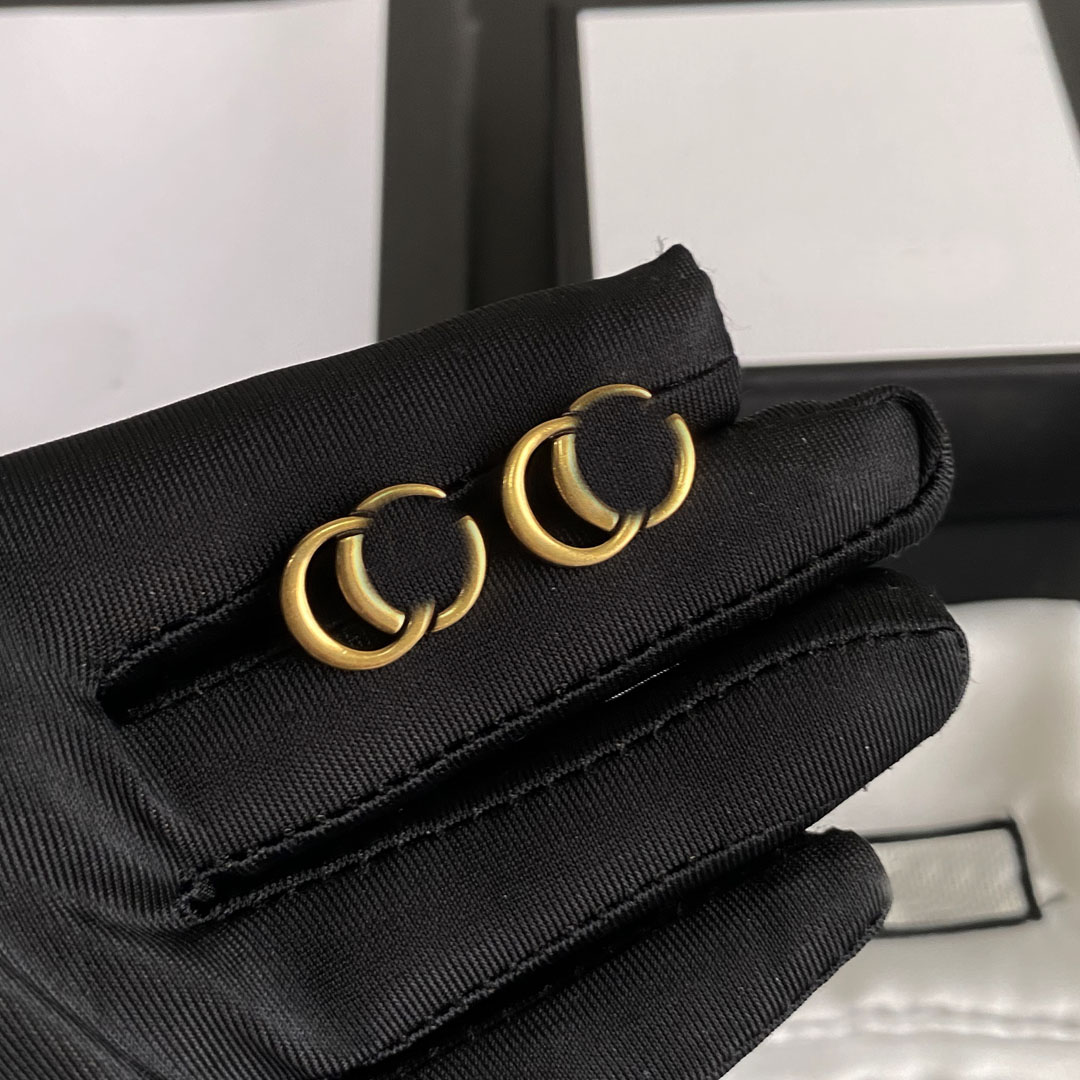 20style 18K Gold Plated Luxury Designers Small Stud Earrings Geometric Women Crystal Rhinestone Pearl Letters Earring Wedding Party Jewerlry