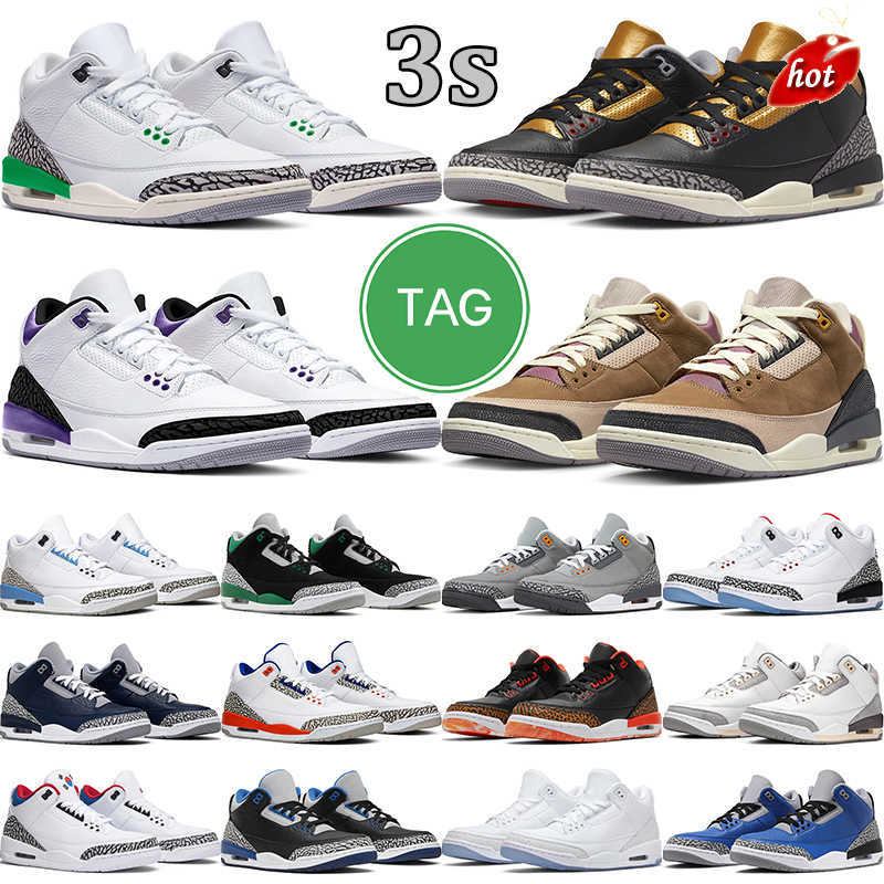 

Women Men 3s Basketball Shoes Winterized Archaeo Brown Lucky Green Unc Jumpman 3 Black Cement Rust Pink Free Throw Line Fire Red Unc Mens, # 11