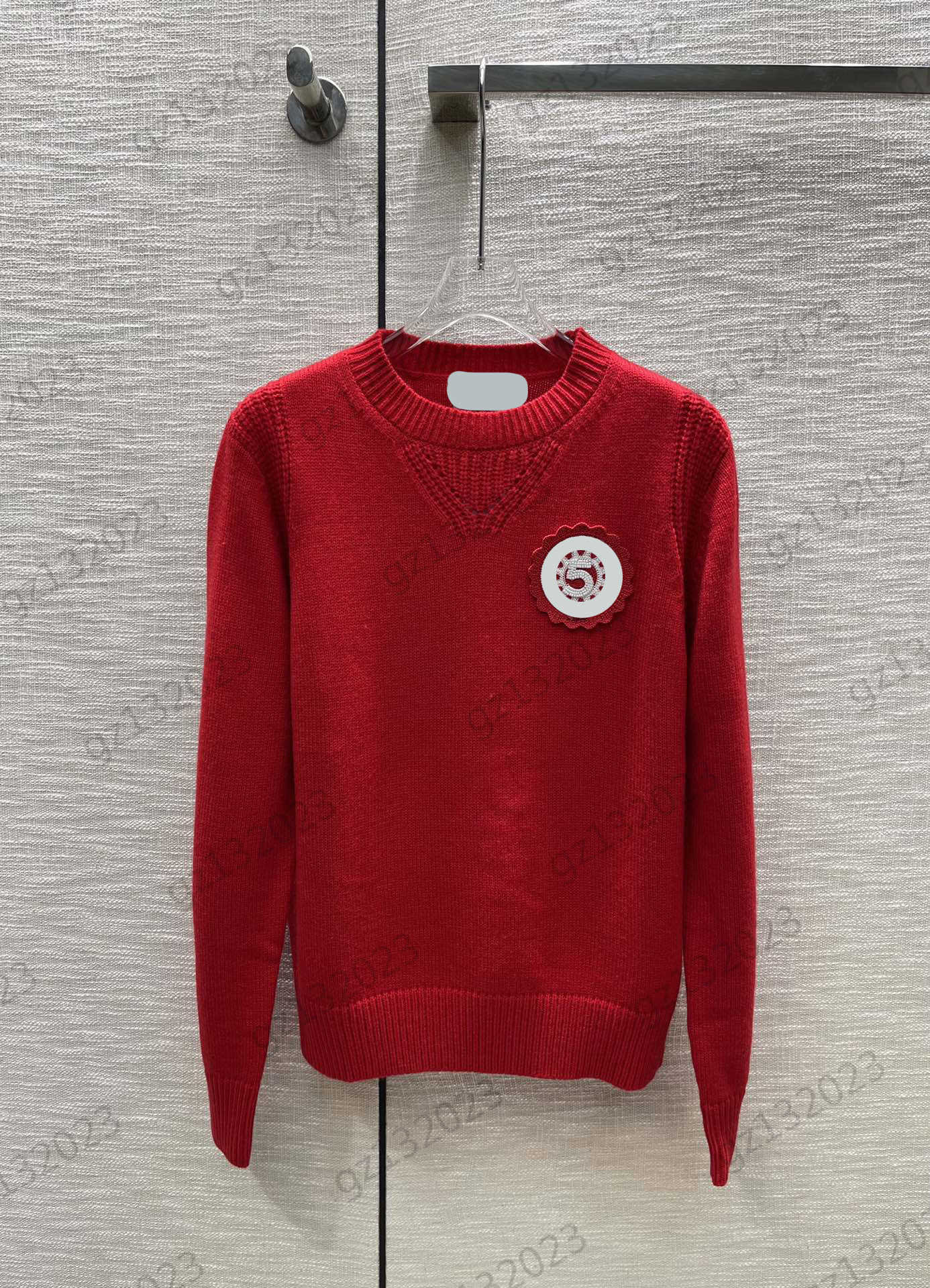 

Womens Sweaters Sequin Embroidery Logo Decoration Long Sleeve Knitted Sweater Threaded Crewneck Slim Joker Knitwear Women Clothes 3 Colors, 16