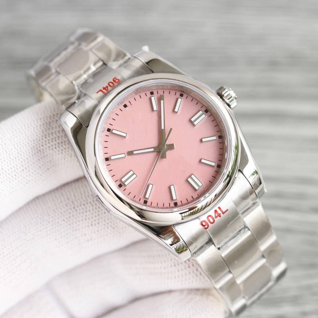 

Oyster Perpetual Watch Womens Pink Luxury Sapphire Mirror 31MM Wristwatches Mens Designer Automatic Movement 36/41 Stainless Steel Luminous Waterproof Watches hx, A1
