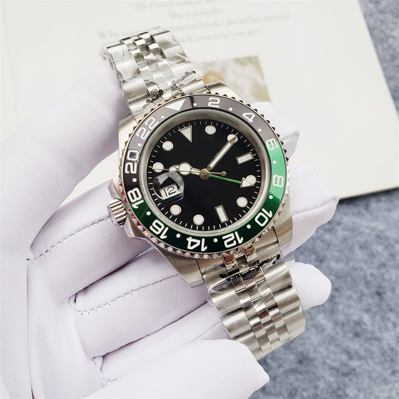 

5A Mens watch 2023 new Sprite superior quality left turn designer watch automatic movement luxury watchs size 41MM double time zone sapphire, Option 7