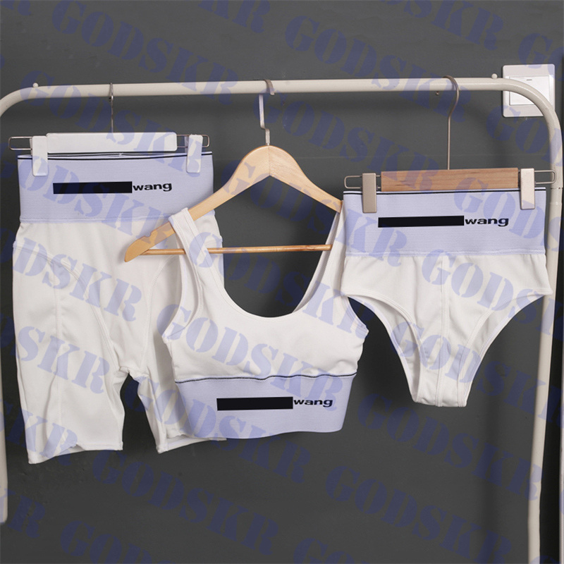 

Designer Underwear Three Piece Textile Brand Yoga Clothes For Women High Waist Sweatpants Summer Vest Shorts Much Colors, Please contact me real picture