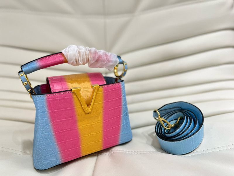 Multicolore Capucines BB Designer Femmes Sacs à bandoulière Taurillon Véritable Cuir Sacs à main de luxe Lady Sacs à main Mini Totes Shopper Sac