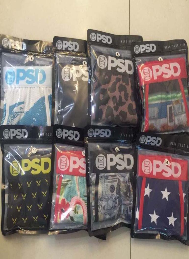 

With retail bagRandom styles PSD underwear Men unisex boxers breif pattern sports hip hop rock excise underwear skateboard street4772085, Random styles