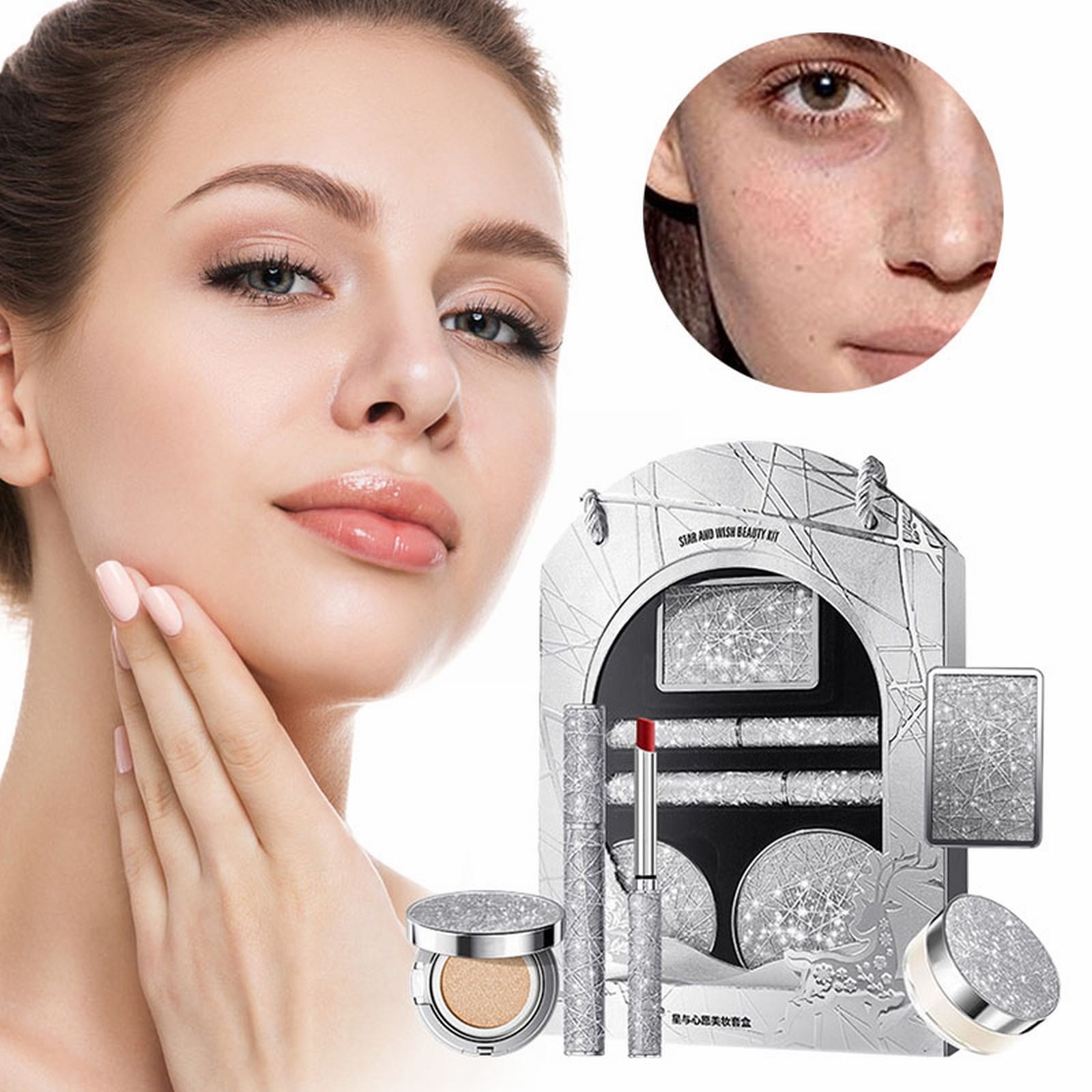 5/pcs Eye Brightener Pencil Stick Beauty Set For Daily Use Lipstick Powder Mascara Petite And Pretty Kids Wound Makeup-image-830795919