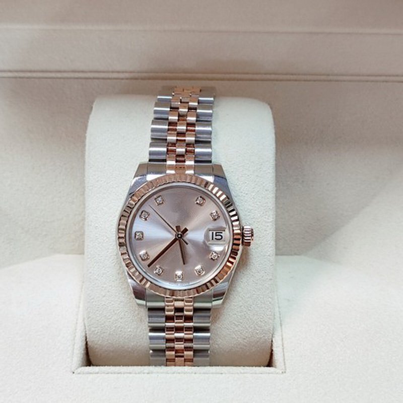

NF Maker Womens Watch 31mm Datejust Automatic Mechanical Female Watches Jubilee Strap Fine Steel 2813 Movement Sapphire Glass Self-Winding Wristwatch, Watch b