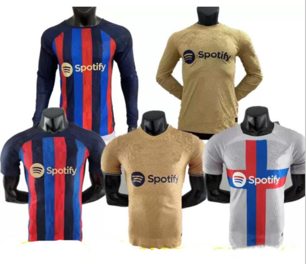 

Player version 2022 2023 LEWANDOWSKI soccer jerseys Long sleeve 22 23 ANSU FATI BARCELONAS PEDRI GAVI RAPHINHA F. DE JONG DEST DEMBELE Camisetas football shirt