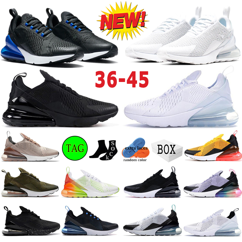 

Outdoor running shoes 270 270s Mens women sneakers trainers New Style of Triple White Pure Platinum Black Hyper EUR 36-45, #24 tea berry