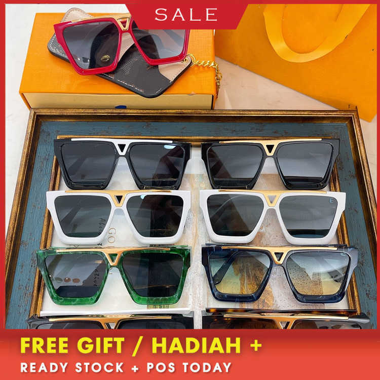 

Luxury Designer vintage Sunglasses uv400 high quality women Walk Show New Personality Box Plate Lbian Fashion Street Photo Trend Male Z1502w