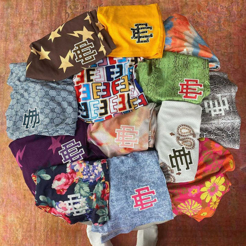 

Fashion Luxury Ee Men's Shorts Eric Emanuel Basic New York City Skyline Men Women Jog Pants Loose Casual Fitness Muscle Sports Beach Short Mesh Breathable Pant Kl22