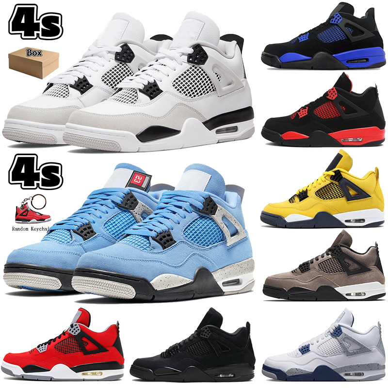 

with Box Jumpman 4 4s Retro Basketball Shoes Midnight Navy Military Black Red Thunder University Blue Game Royal Canvas Cat White Oreo Taupe Haze Men Women Sneakers, 06 tour yellow
