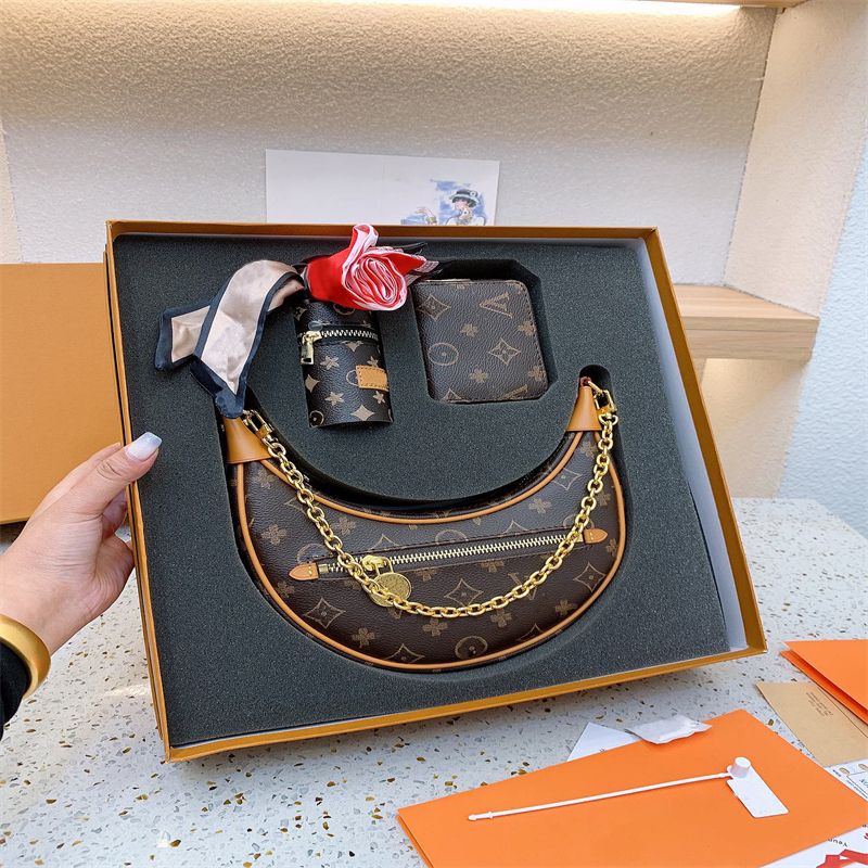 

Shoulder Bags Orignal genuine leather messenger bag lady satchel bag womens handbag Sequined hemicycle Classic ExclusiveFemale Designers Crossbody Bags AAAAA, Brown flowers