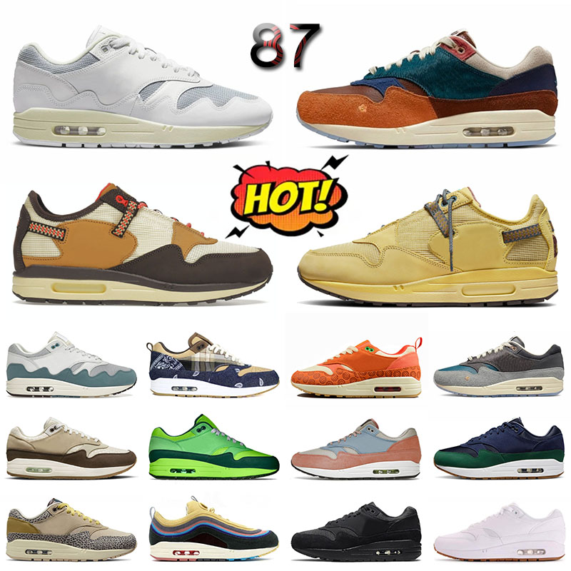 1 87 Men Women Running Shoes Designer Tennis Shoe Ts x Fragment Somos Familia Patta Wave Kasina Won Ang Sean Wotherspoon Sneakers Trainers Big Si-image-767199546