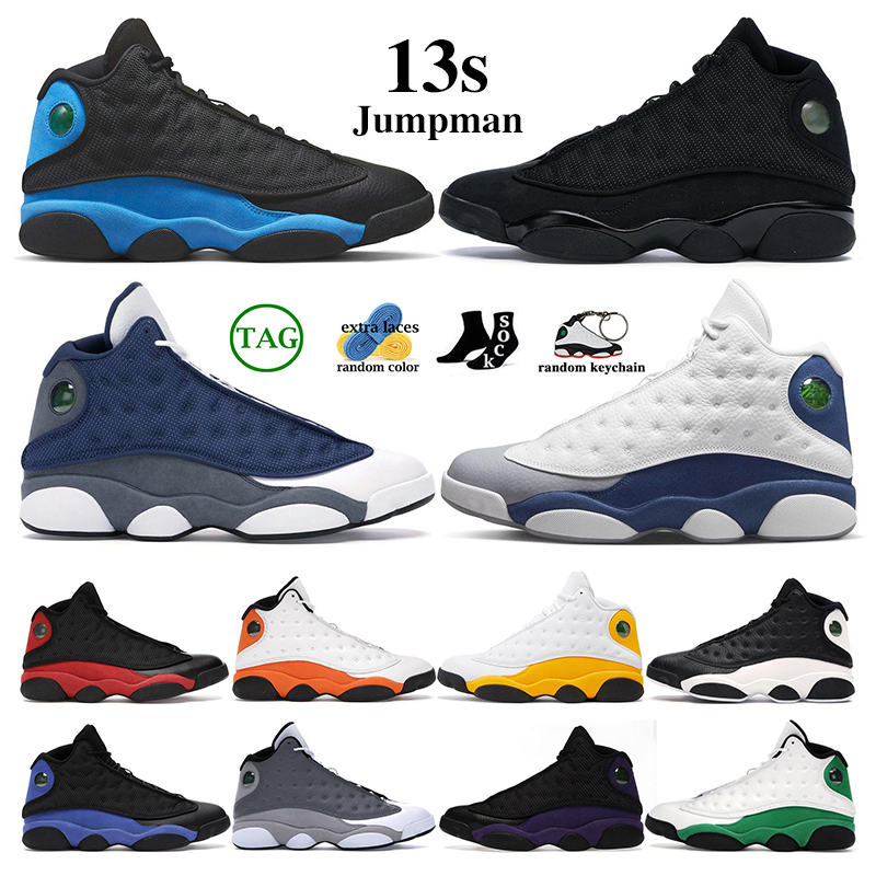 

13 13s men women basketball shoes French University Blue Black Cat Hyper Royal Flint Bred Chicago Starfish Del Sol mens trainers sports sneakers big size 13, 20