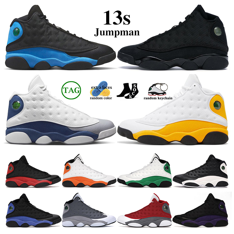 

13 13s men women basketball shoes brave french university blue black cat hyper royal flint Cap and Gown starfish lucky green del sol mens